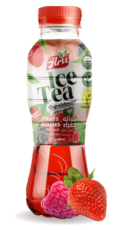 ice tea tunisie aris drinks citron pomme peche fruits rouges